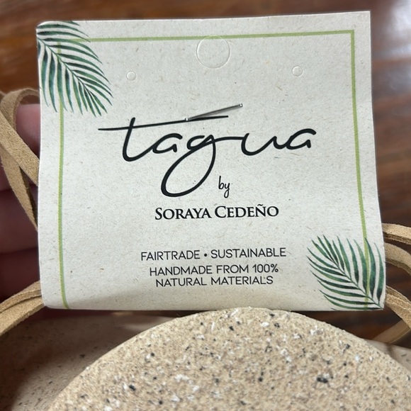 Tagua Red Bead and Diamond Wood Necklace - Picture 4 of 4